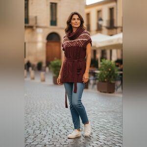 DEVOTED Short Sleeve Long Sweater